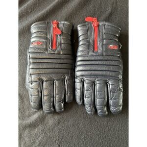 VTG Fila‎ Ski Leather Gloves USA Colors Blue